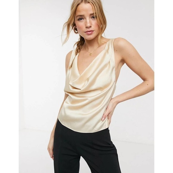 Finders Keepers Gabriella Cami Top Low Cut Cream XS - Picture 1 of 14